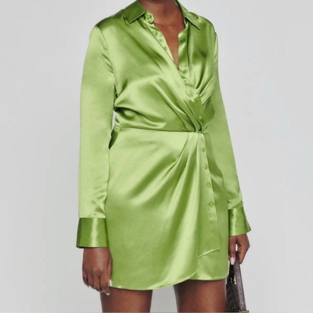 REFORMATION alaine silk dress